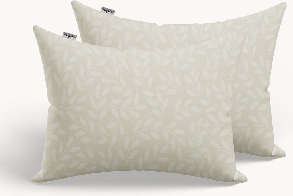HappyBed Premium – Sand Drift – Kissenbezüge 2er-Set – Perkal-Baumwolle