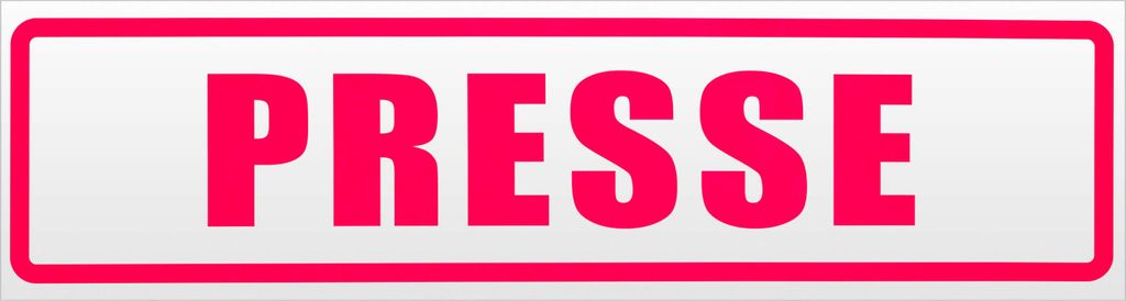 Kiwistar Presse Magnetschild Schild magnetisch - 30cm Neonpink - Magnetfolie für Auto PKW Kfz