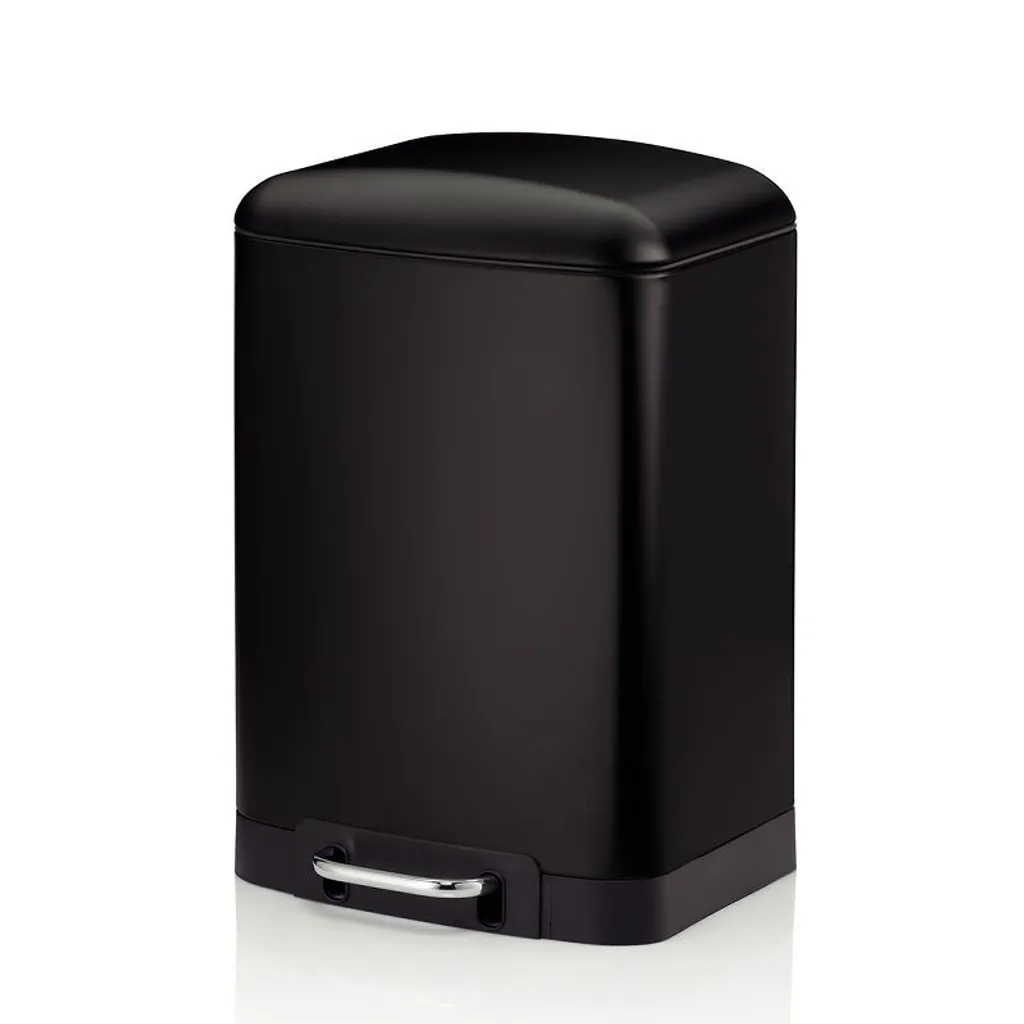 KELA Kosmetikeimer Davino silent close 6l 22,5x20,5cm H:32,5cm opaco schwarz