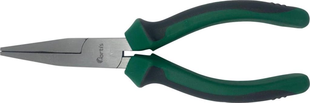 Fortis Langbeckzange poliert, 160 mm, flache Backen, Mehrkomponenten-Griff