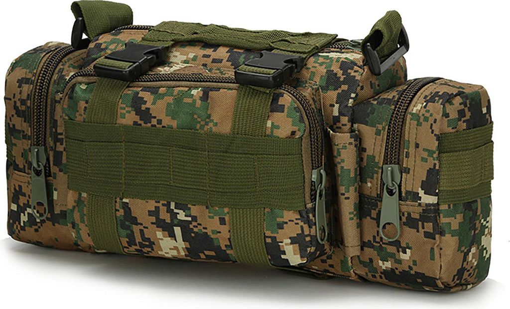 Camping-Gürteltasche mit verstellbarem Schultergurt, großes Fassungsvermögen, mehrere Taschen, wasserdicht, multifunktionaler Camping-Taschen-Ru...