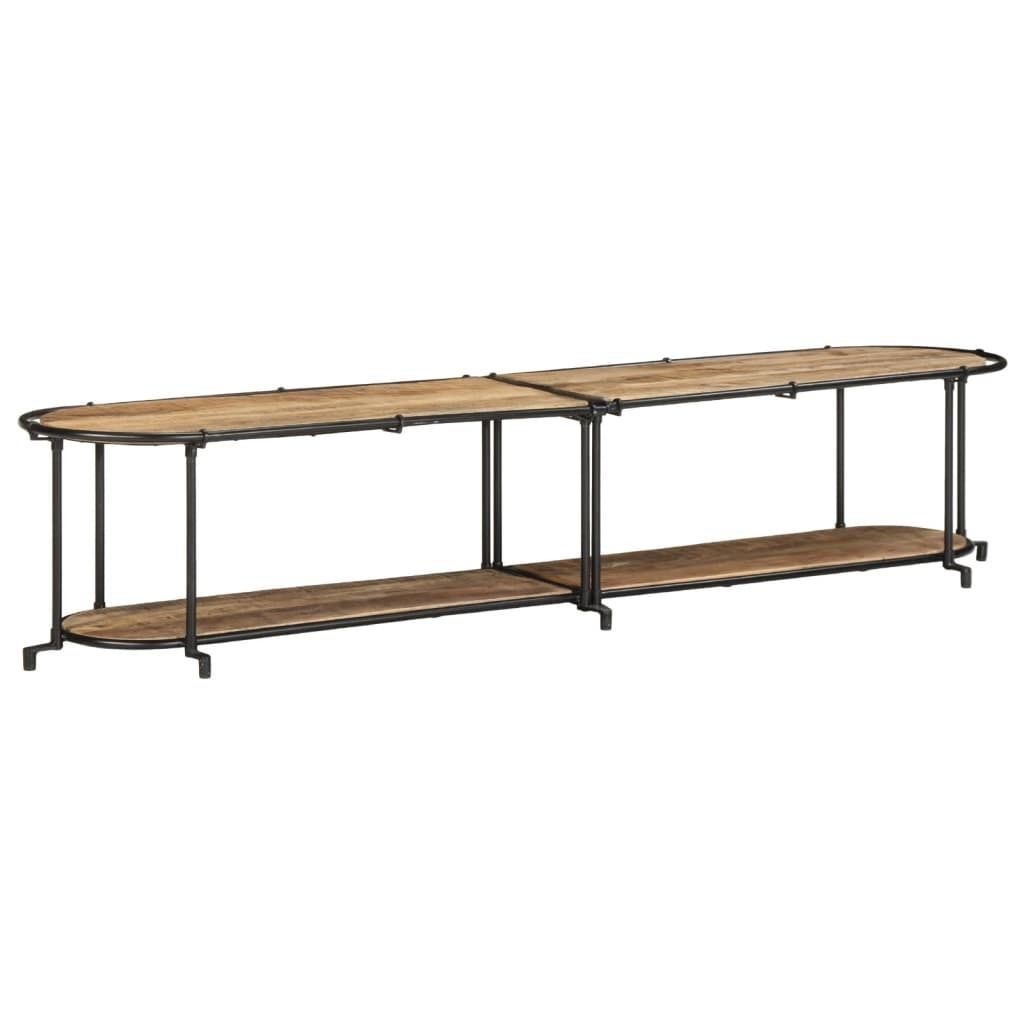 vidaXL TV-Regal 200x42x40 cm Raues Mangoholz