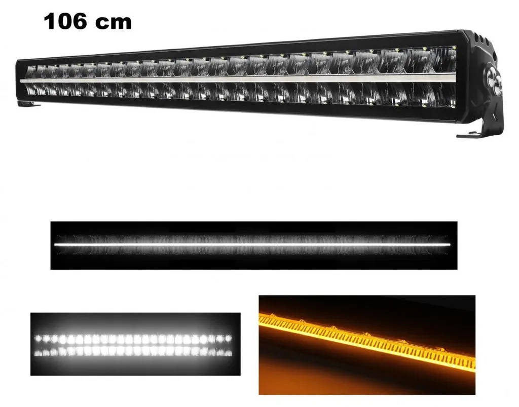 Rampe LED Design Piano 106 cm Lumière Bicolore Blanc Orange 12V 24V