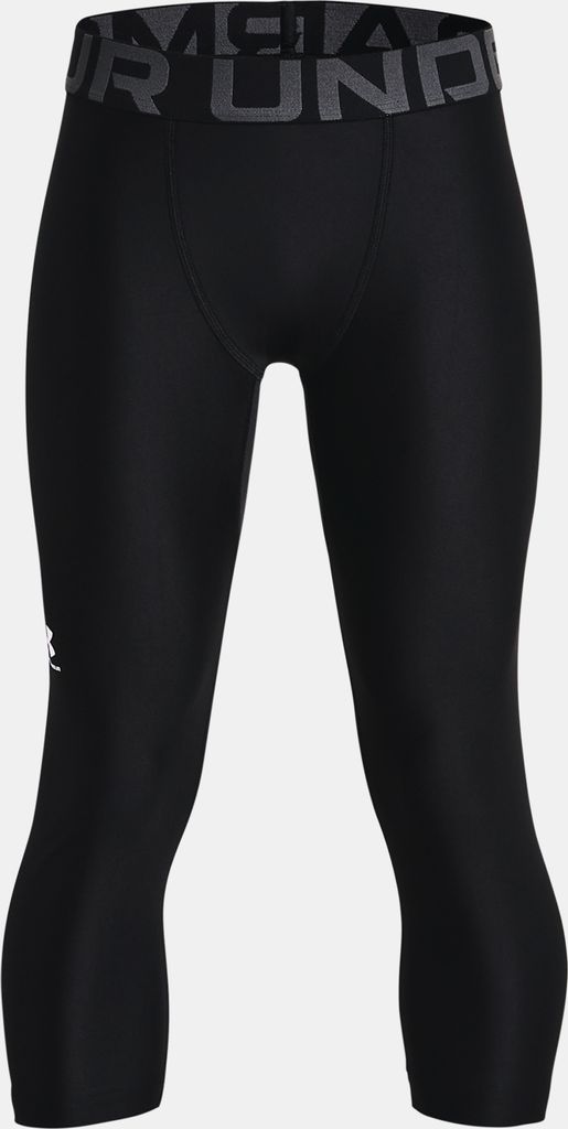 UNDER ARMOUR HeatGear Armour 3/4 Tights Jungen 001 - black/white XL (165-178 cm)