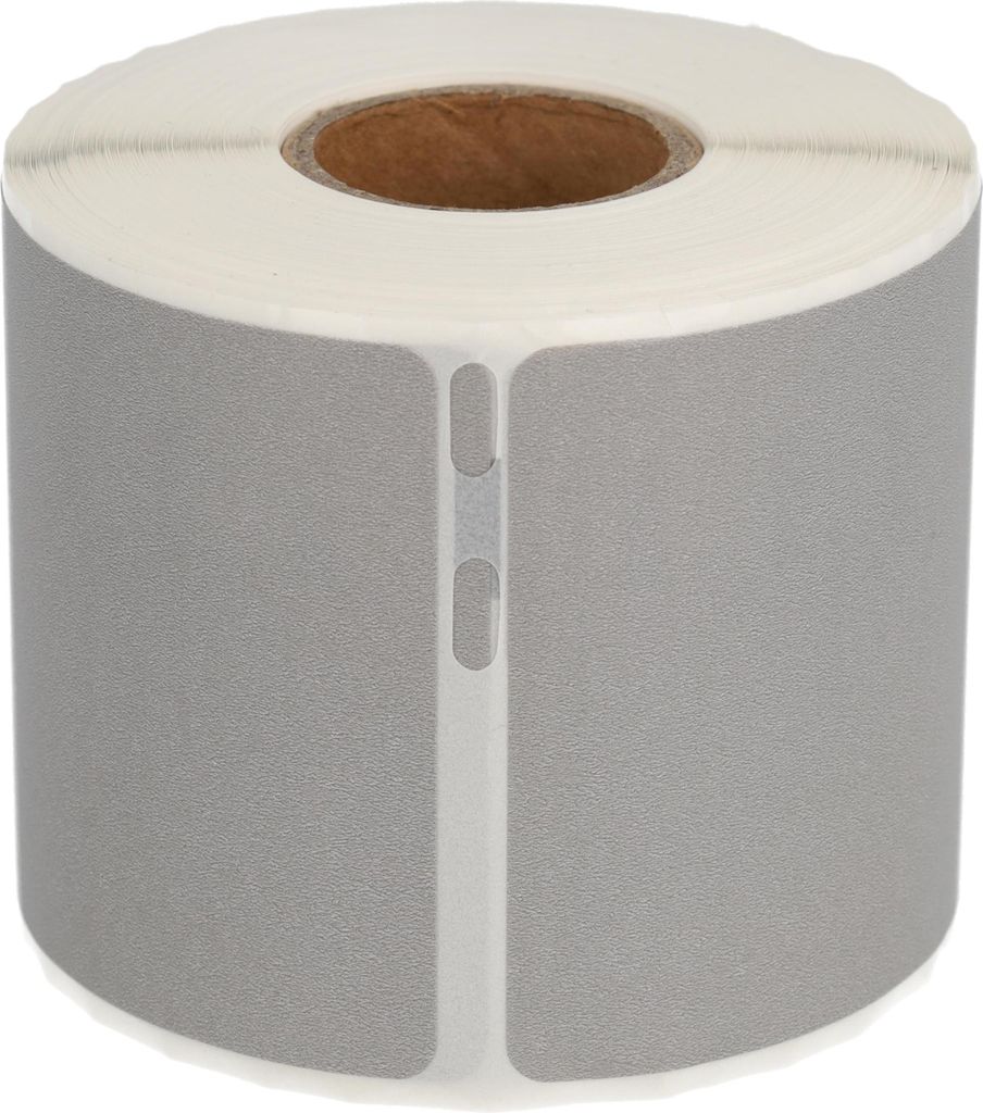 DULA Labels - Kompatibel mit Dymo 99014 / S0722430 Labels - Silber - Versand- und Namensschild-Etiketten - 1 Rolle - 101 x 54 mm - 220 Etiketten pr...