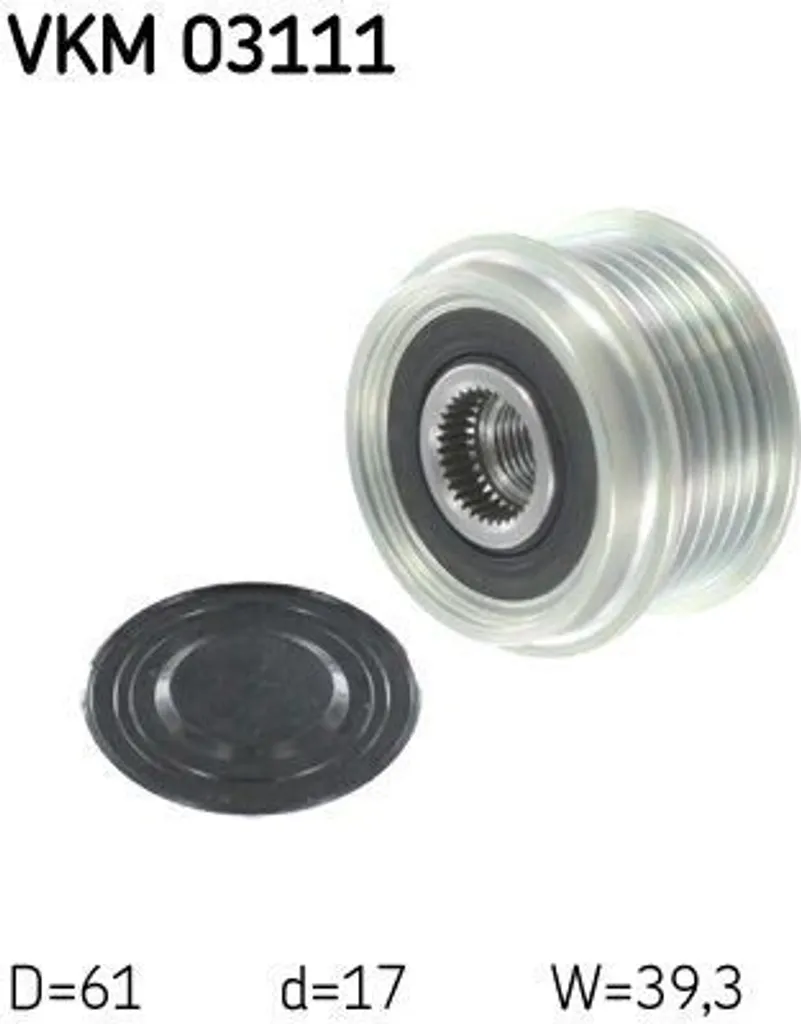 Puleggia Alternatore SKF VKM 03111 - 03D903119A Compatibile VAG