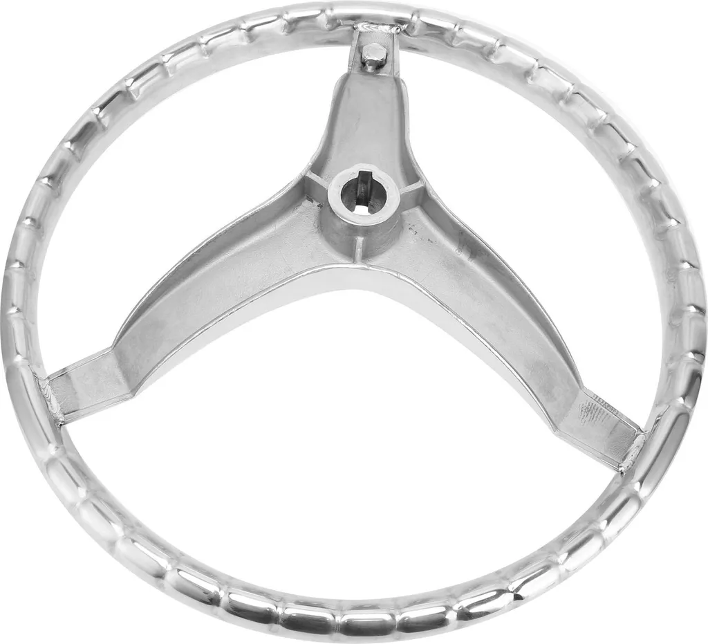 Volant Bateau 13,5 Pouces Inox pour Système de Direction Marine