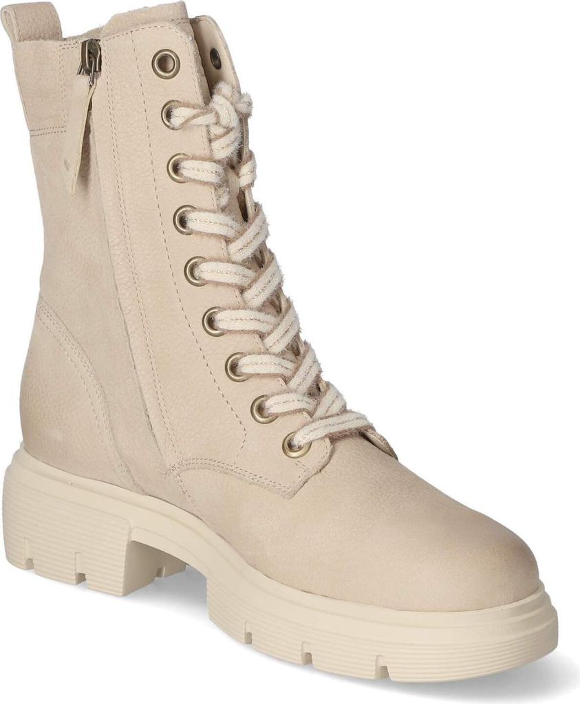 Paul Green Damen Schnürstiefeletten Beige Rauleder Größe: Produktbild 5