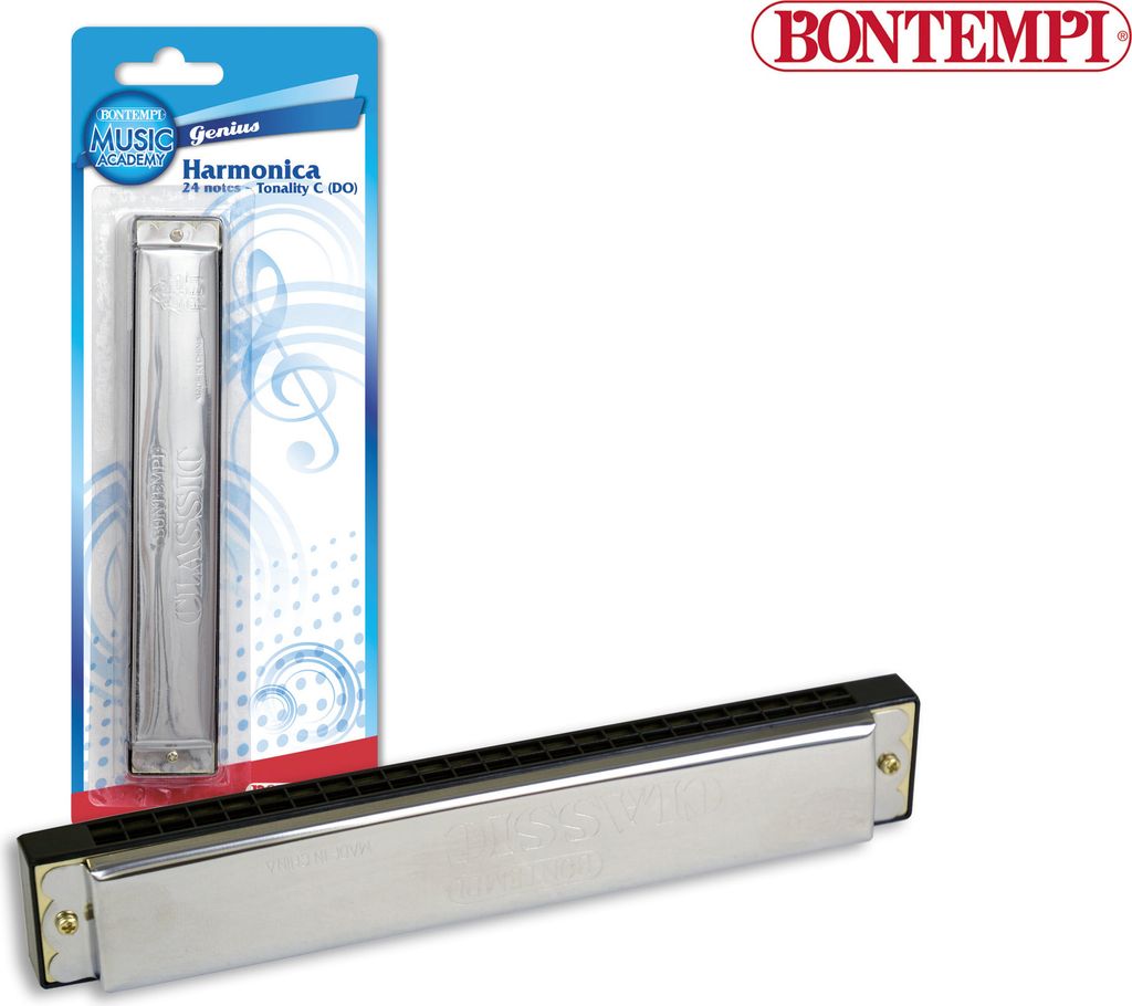 Bontempi Metall Mundharmonika 18 x 2,3 x 3 cm