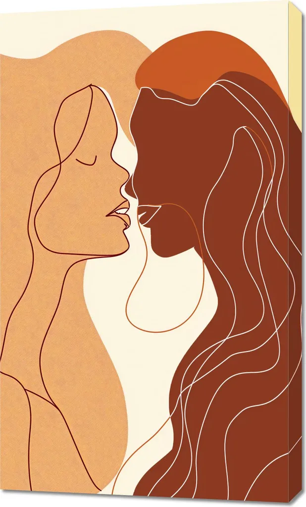 Décoration Murale Design Sensualité Synthèse Format 60x100 cm Moderne