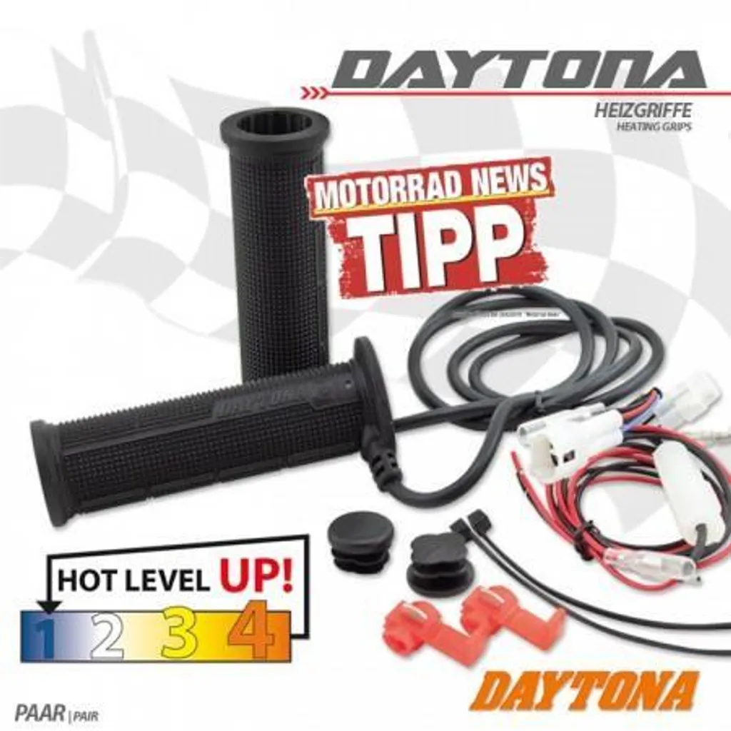 Poignées Chauffantes Daytona V pour Motos 7/8-22 mm - Confort Hivernal