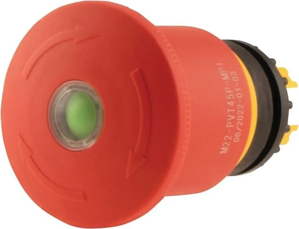 Eaton M22-PVT45P-MPI Interrupteur électrique Bouton-poussoir Noir Pro