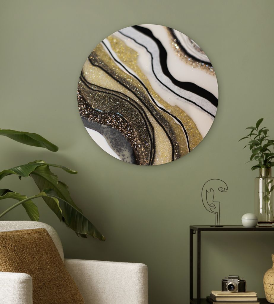 MuchoWow - Wand Kreis - Das Schlafzimmer - Die Bilder - Wandmalerei - Kunst für das Haus - das Plastik