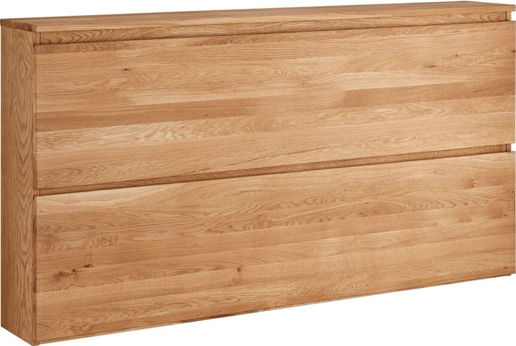 Siena Hängeschuhschrank 160x84 massive Eiche mit 2 Klappen und 2 Holzkörbe