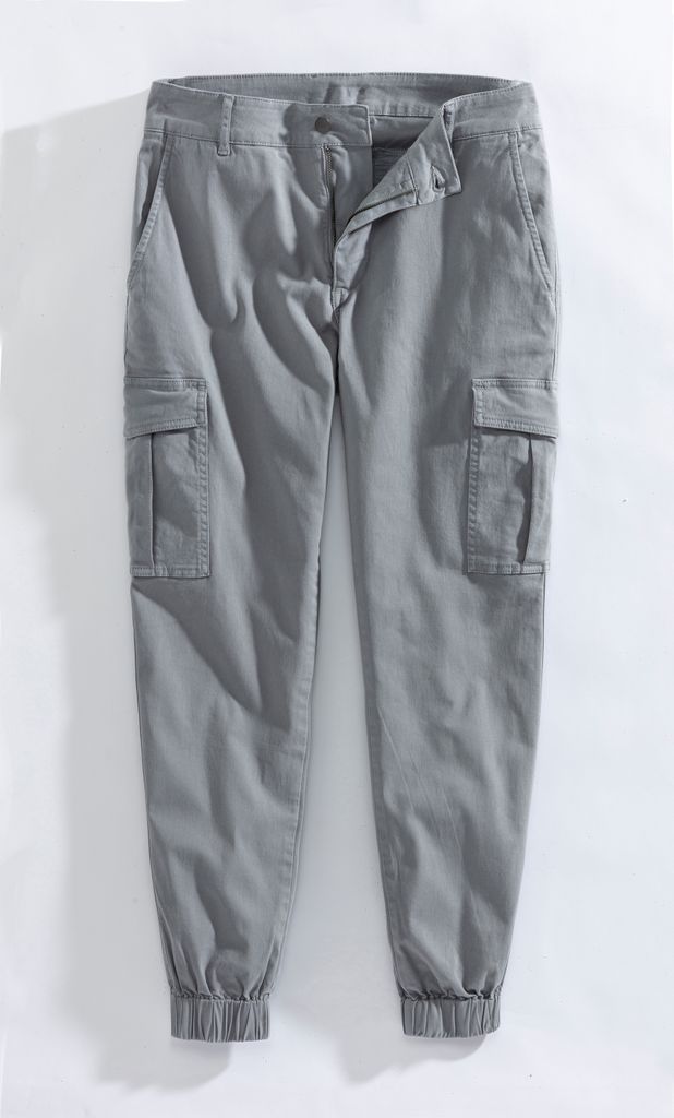 AUTHENTIC LE JOGGER Cargohose hellgrau Größe 34