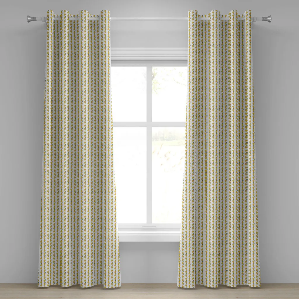 Set 2 Pannelli Tende ABAKUHAUS 280x175 | Motivo Grafico Pera