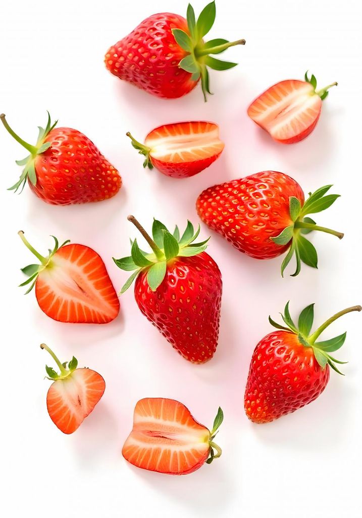 Plakat 50x70cm Modern Obst und Erdbeeren Pop Art Vintage für das Wohnzimmer