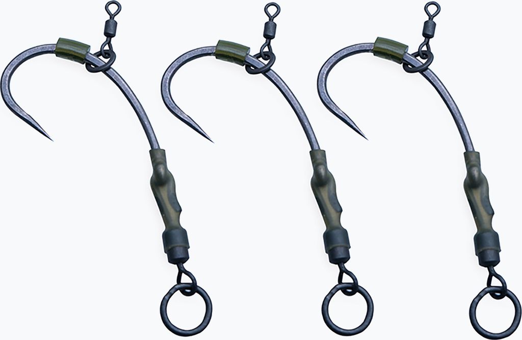ESP Ronnie Rigs Barbless Karpfenhaken 3 Stück schwarz EHRRHRS004