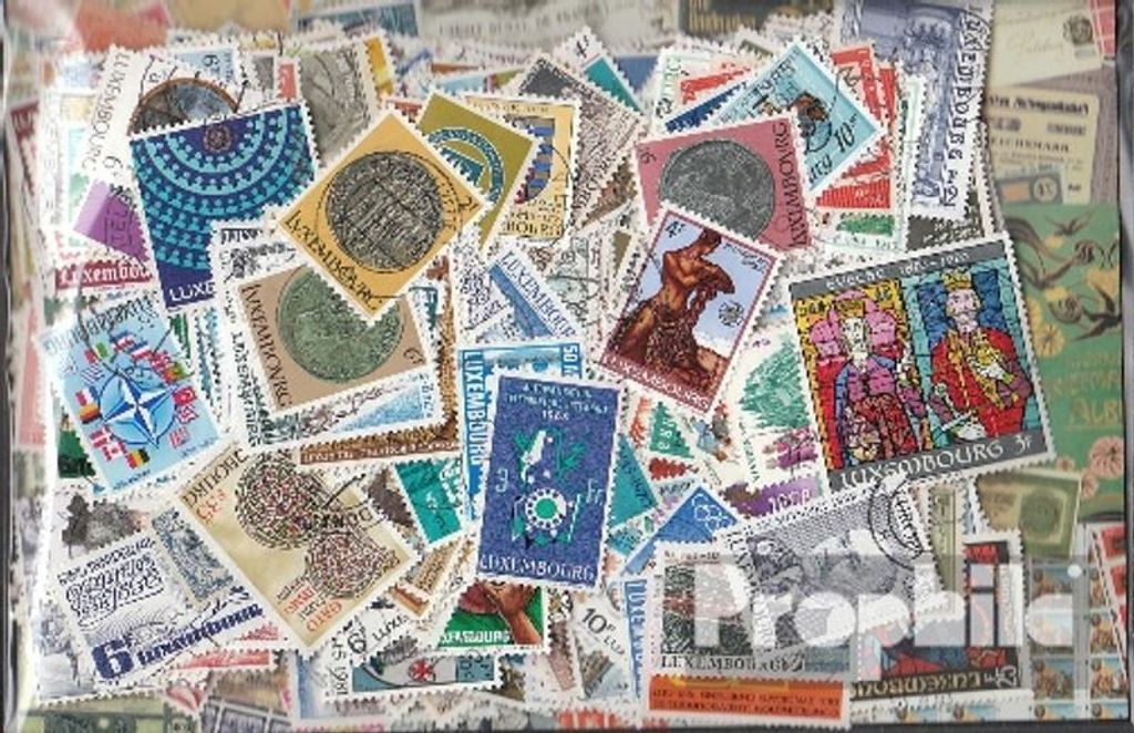 Briefmarken Luxemburg 500 verschiedene Marken