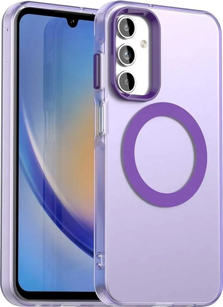Custodia MagSafe Samsung Galaxy A35 Phonesta Viola Opaco Anti-Urti
