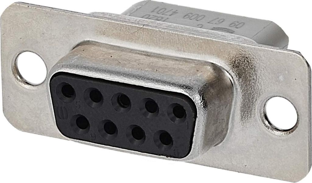 HARTING D-Sub Buchseneinsatz (F) passend für D-Sub Gehäuse Baugröße 9 und D-Sub Modul 9-polig Crimpanschluss - 1 Stück