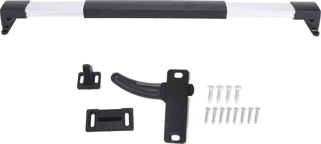 Set 20 Pezzi Chiusura Porta Camper Metallo Nero Sinistro Alta Qualità