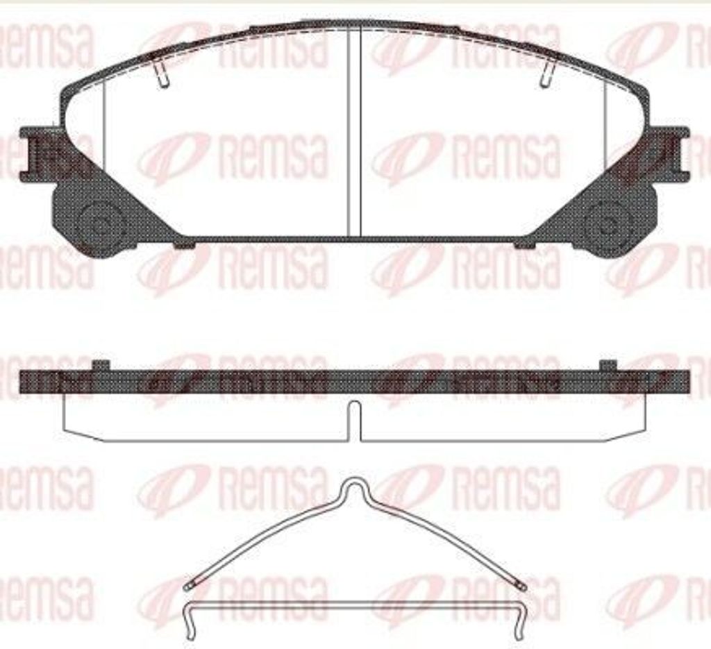 REMSA Bremsbeläge Satz Vorne Bremsklötze für TOYOTA RAV 4 IV (ZSA4, ALA4) 1312.00