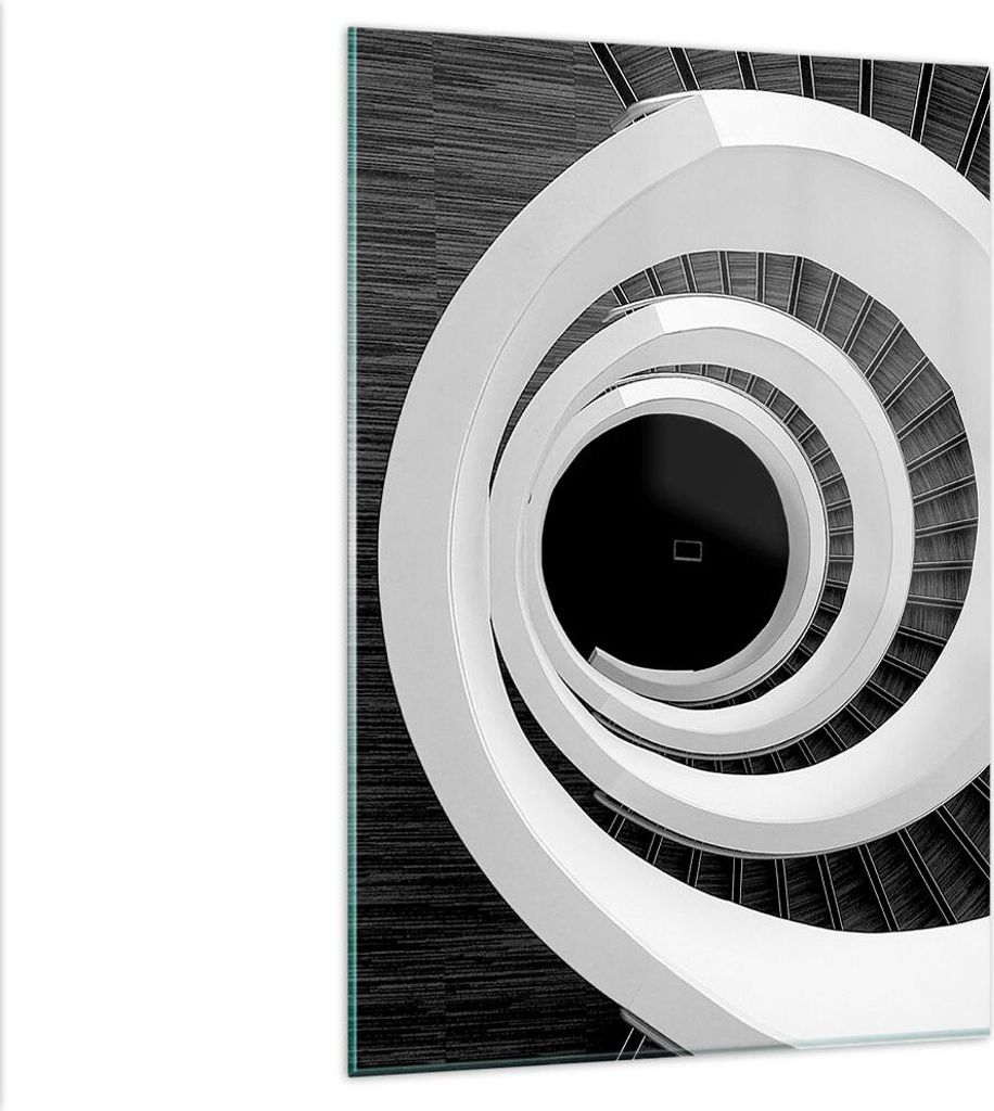 Bilder auf glas - Einteilig - Stück Modern Treppe - 80x120cm - Glasbilder - Wandbilder - Bilder - zum Aufhängen bereit - Wanddekoration aus Glas ...