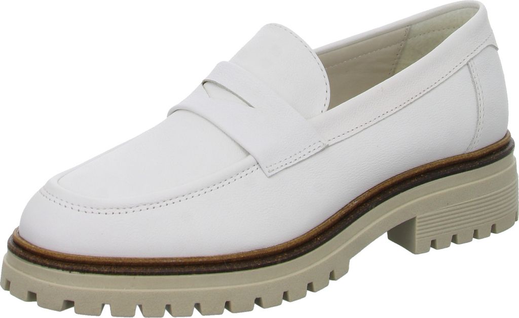 BOXX Damen-Loafer-Slipper Weiß, Farbe:weiß, EU Größe:38