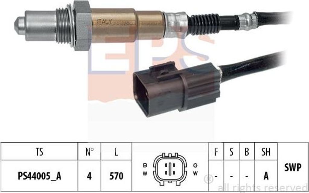 EPS 1.998.260 Lambdasonde OE 3921002630 kompatibel mit Accent, Elantra, i10, i30, iX20, Solaria, Carens, Ceed, Cerato, Optima, Picanto, Proceed, Ri...