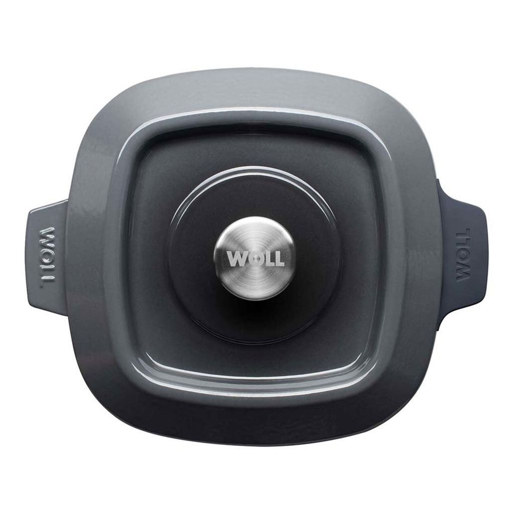 WOLL 'Iron Kasserolle viereckig mit Deckel in Carbon Grey Produktbild 5