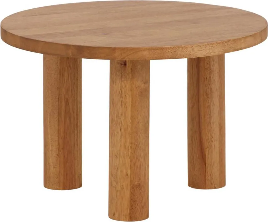 Table basse en bois beige 60 cm style scandinave et minimaliste