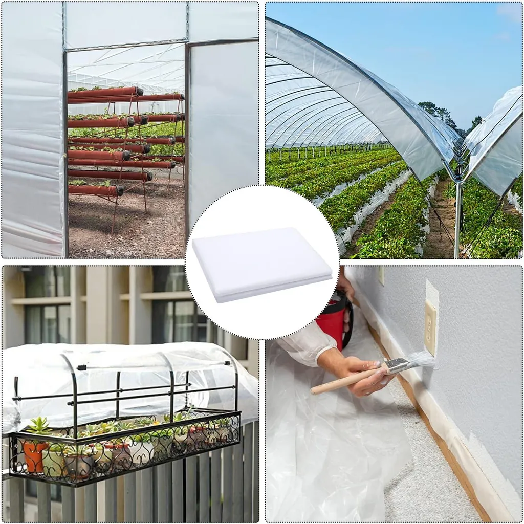 Film polyéthylène transparent 2 x 3 m extra épais pour tunnel de tomates