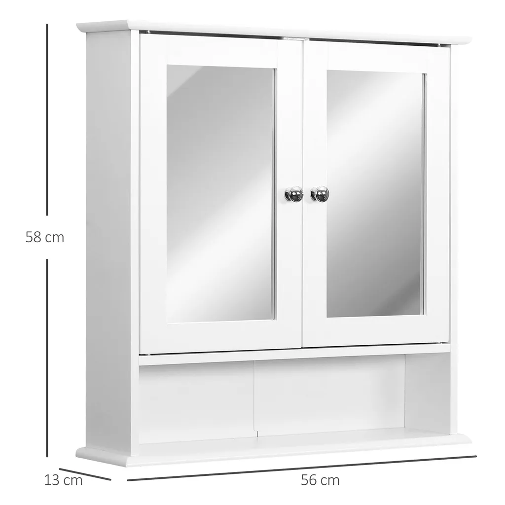 Rangement Mural Salle de Bain avec Miroir pour Optimiser les Espaces