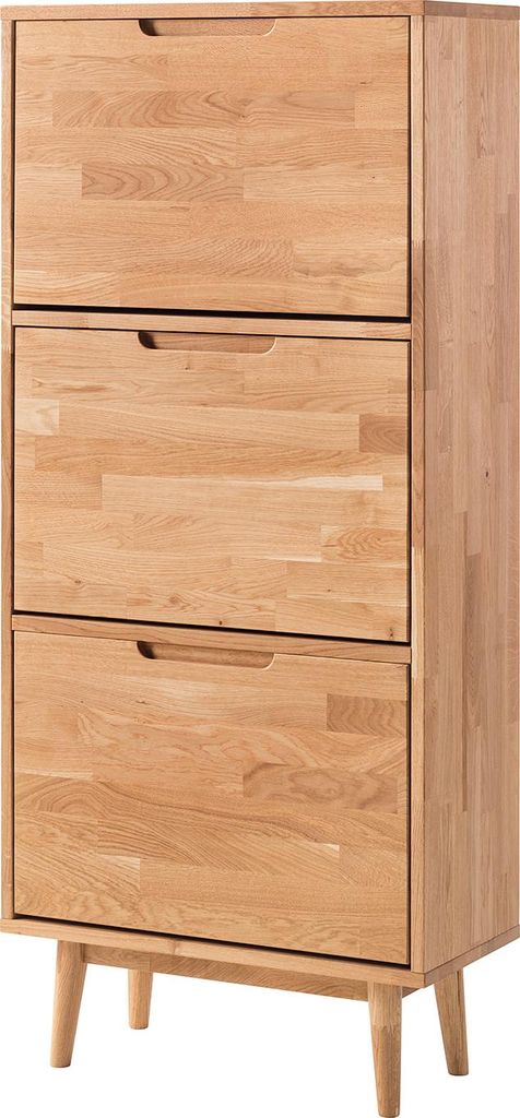 home24 Schuhkipper - Eiche Massiv