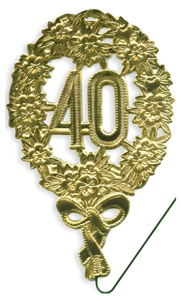 Demmler 1225400192 Jubiläumszahl 40 gold Obrázek produktu 