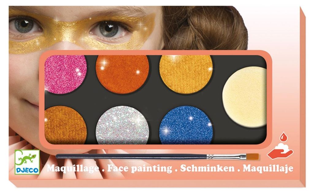 Allergiefreies Make-up-Set in Metallic-Farben, Djeco Produktbild 