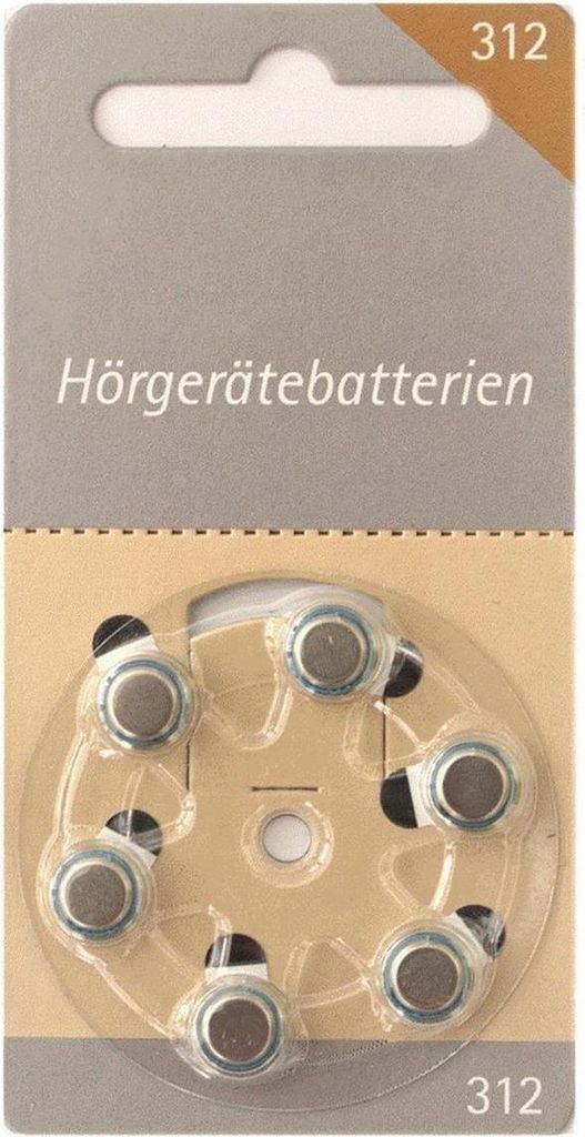 Baterie do naslouchátek Hörex Basic 312er 10 blistrů (60 Obrázek produktu 