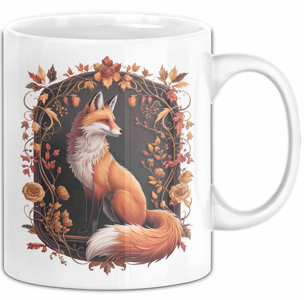 Fuchs Tierliebhaber Tasse Geschenk Lustige Geschenkidee Spruch (Weiß)