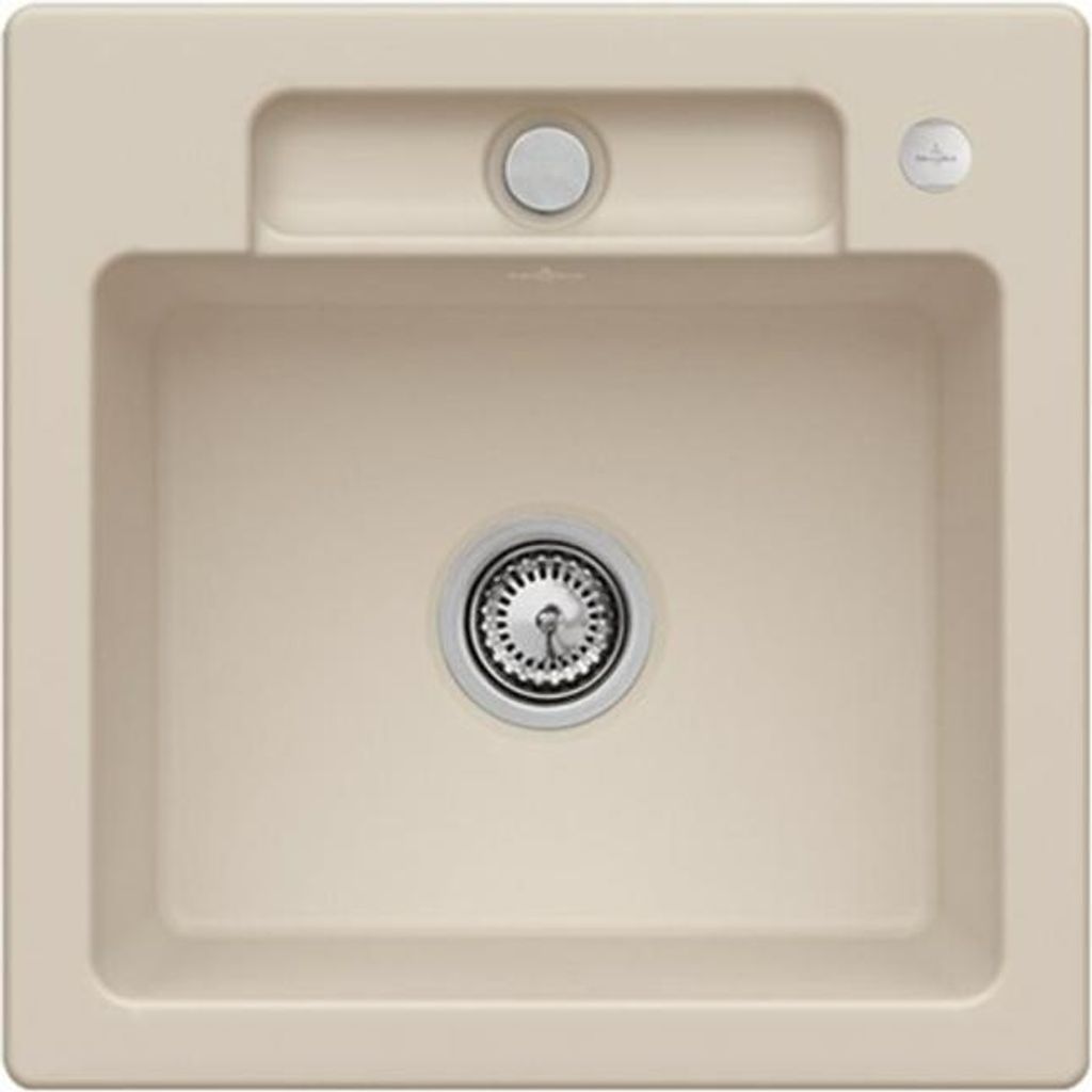 V&B Spüle Siluet 50 S m Abl.garn, Exzenter, almond CeramicPlus