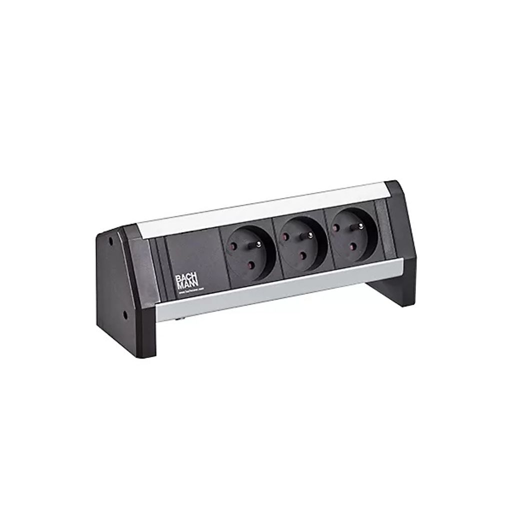 BACHMANN DESK 3xUTE 35° schwarz Ein-Ausgang:GST18
