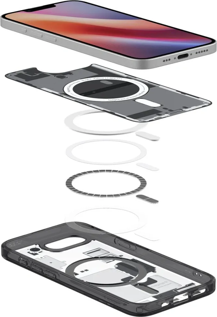 Protection iPhone 16E Coque Transparente MagSafe Spigen Ultra Hybrid - 8