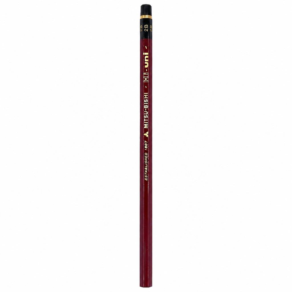 Mitsubishi Pencil Hi-uni Holzbleistift - Härtegrad 2B Produktbild 