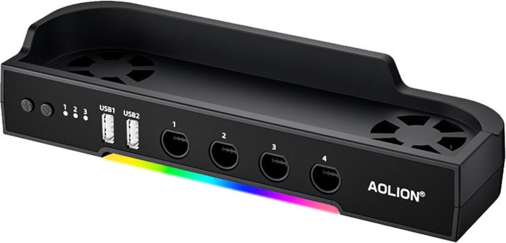 Kühlsockel mit RGB, Hub und Halterung für Nintendo Switch 2