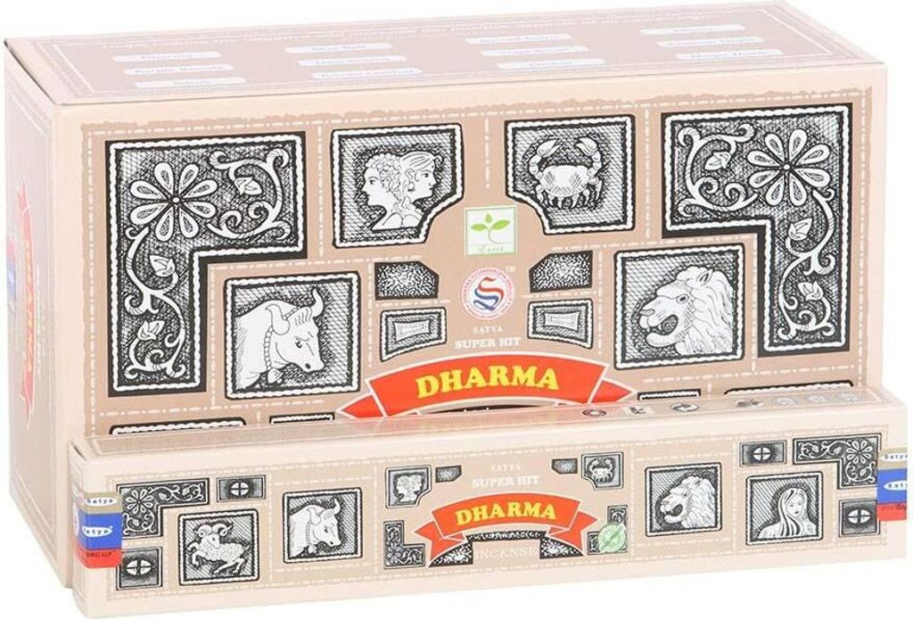 Satya - Räucherstäbchen "Dharma", Super Hit 12er-Pack SD6925 (Einheitsgröße) (Braun)