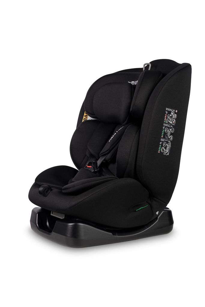 CARETERO Kindersitz Auto Ohne Isofix für Kinder 40 - 150 cm - Mundi Schwarz