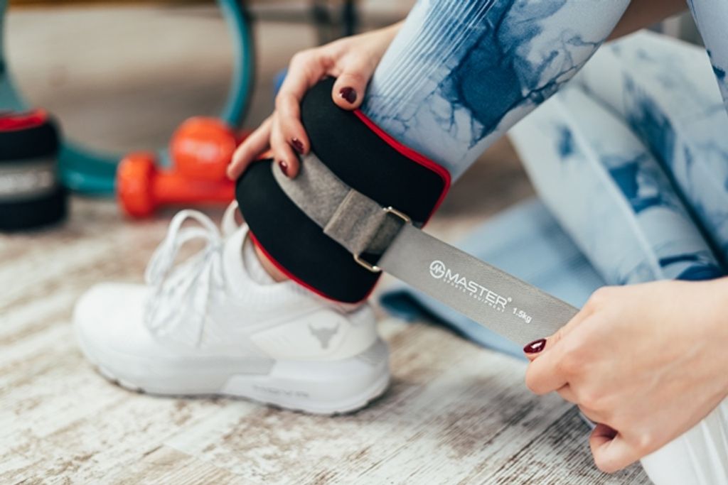 BAKAJI Knöchelgewichte Set - 2x 0,5kg Neopren Gewichte Für Training & Muskelaufbau