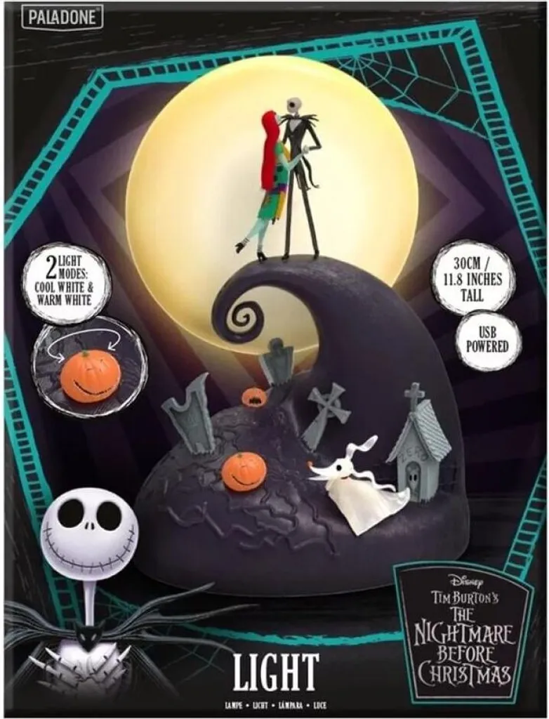 Lampe Jack & Sally Diorama Effet 3D - Éclairage LED de Collection