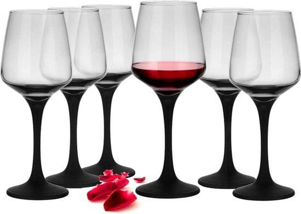 Weißes Weinglas-Set 6tlg 360ml spülmaschinenfest