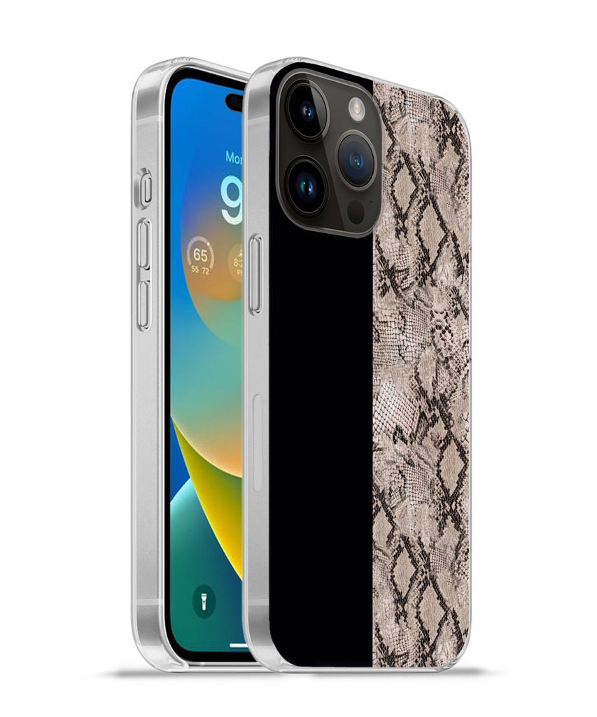 MuchoWow Handyhülle Schutzhülle Hülle für Apple iPhone 14 Pro Max Schlangen - Design - Reptilien Silikon Softcase Handy Hülle - Hardcover